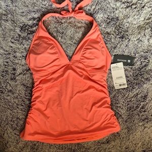 Athleta coral halter tankini